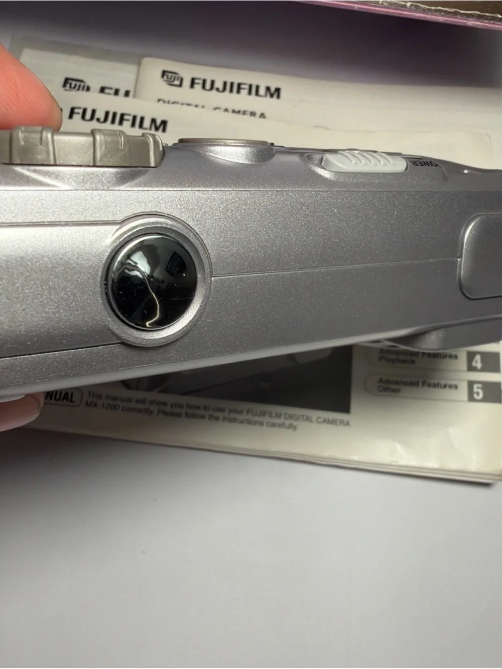 Fujifilm MX-1200 Digital Camera Box - Purple Packaging